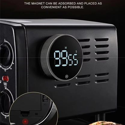 Dinrgo  Magnetic Digital Timers Manual Countdown Kitchen Timer Countdown Clock Mechanical Counter for Cooking Shower Study