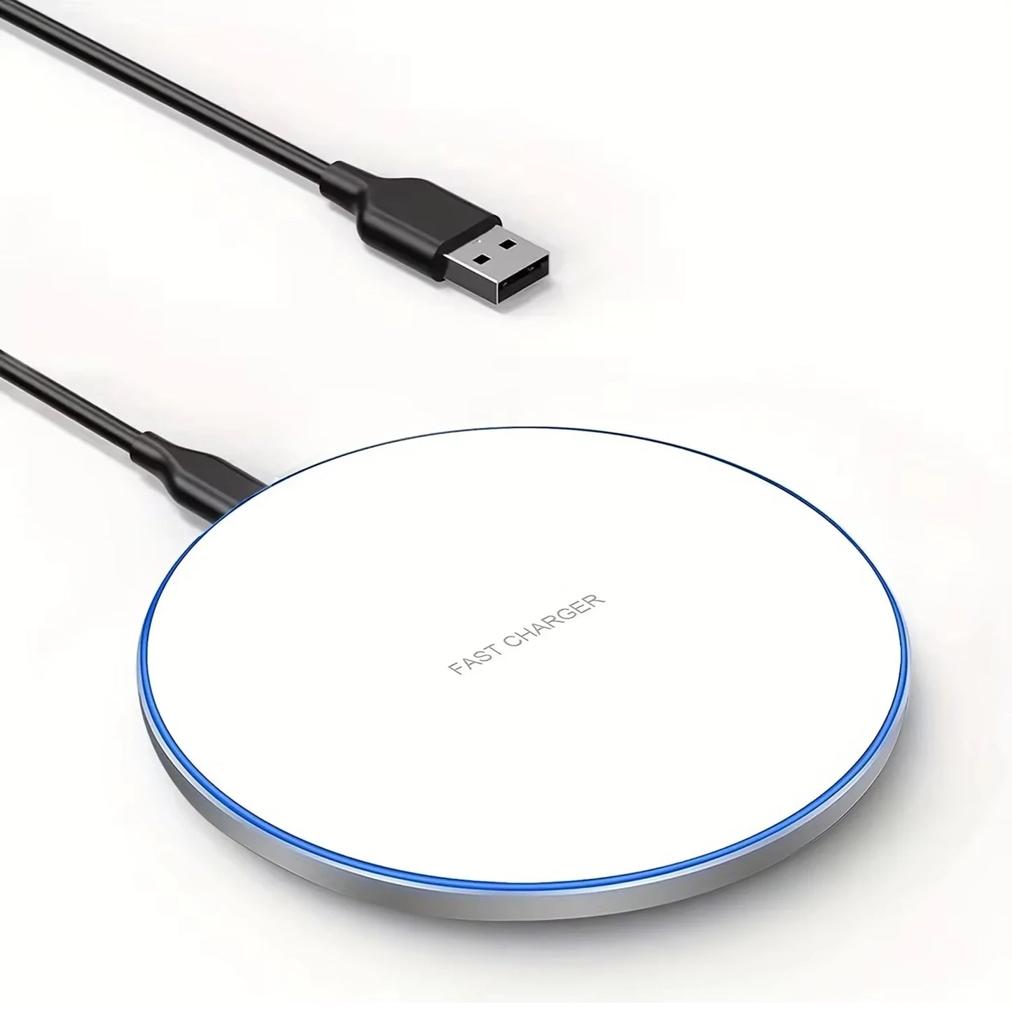 30W Desktop LED Wireless Charger Pad Phone Holder For iPhone 17 16 15 14 13 Pro Max Samsung Xiaomi Induction Fast Charging Stand