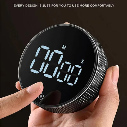 Dinrgo  Magnetic Digital Timers Manual Countdown Kitchen Timer Countdown Clock Mechanical Counter for Cooking Shower Study