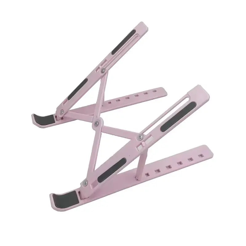 Adjustable Universal Laptop Stand - Non-Slip Foldable Cooling Notebook Holder Base Bracket for Tablet & Phone