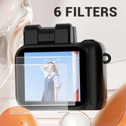 DV Camera HD 1080P 2MP 160° Lens Angle Portable Rechargeable Video Camera for Students School Girl Gift Video Camera DV Camera