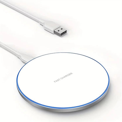 30W Desktop LED Wireless Charger Pad Phone Holder For iPhone 17 16 15 14 13 Pro Max Samsung Xiaomi Induction Fast Charging Stand