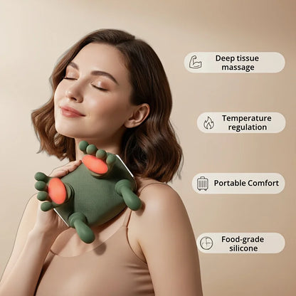 1pc Neck and Shoulder Massager, Electric Neck Massager with Finger Massager, Wireless Professional Neck and Shoulder Massager