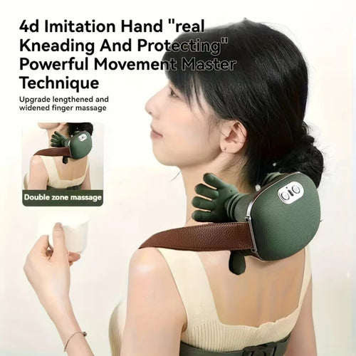 1pc Neck and Shoulder Massager, Electric Neck Massager with Finger Massager, Wireless Professional Neck and Shoulder Massager